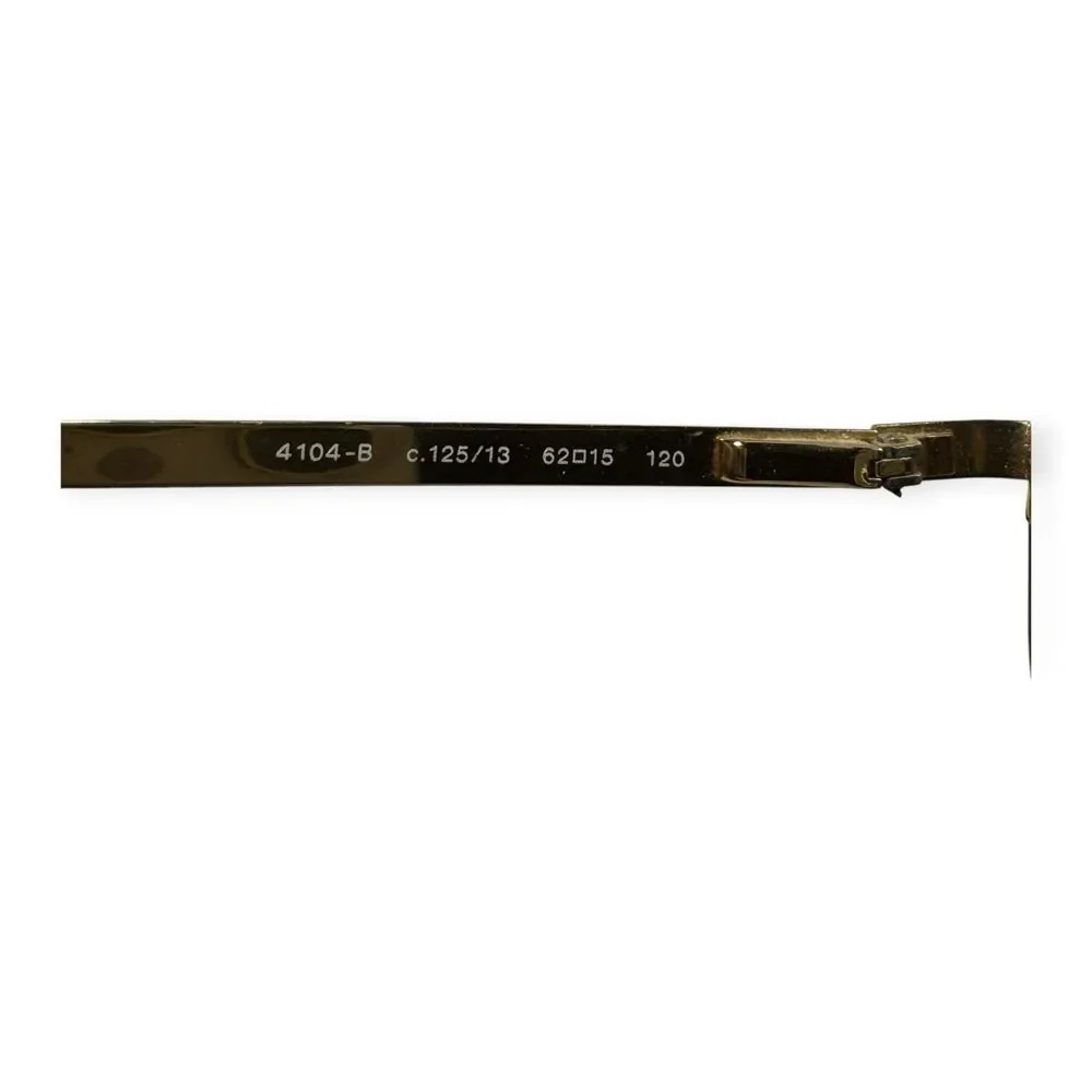 Chanel 4104-B Sunglasses Rimless Gold Frame Rhinestone c.125/13 62-15 120 VTG